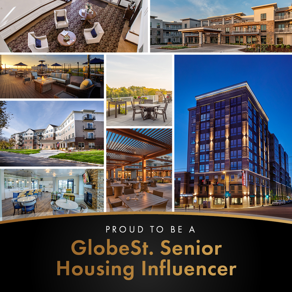 Oppidan proud to be named a senior housing influencer by GlobeSt. Image