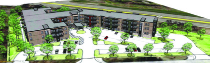Aerial view of the Shorewood Senior Living development from the east. (Submitted graphic)
